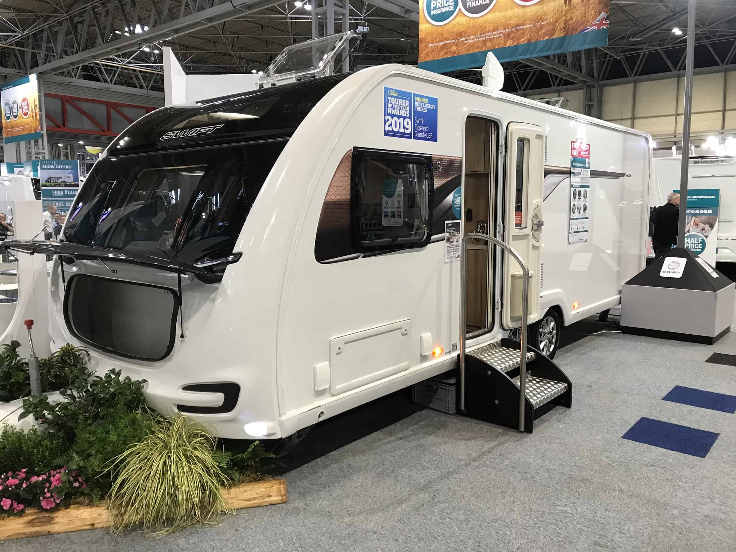 Swift Elegance Grande 635 2019 reduced in price for sale at www.northwesterncaravans.co.uk
